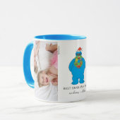 クリスマスクッキーモンスター |おばあちゃん – 写真 マグカップ (正面左)