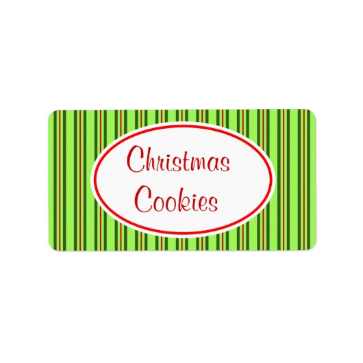 クリスマスクッキーラベル ラベル (正面)