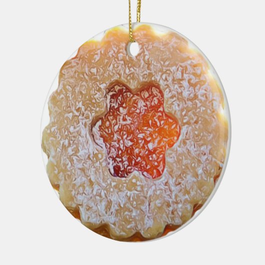 クリスマスクッキーリアルなフードクリスマス セラミックオーナメント (左)
