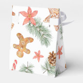 クリスマスクッキーリースベビーシャワー フェイバーボックス (裏面サイド)