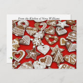 クリスマスクッキーレシピカード シーズンポストカード (正面/裏面)