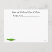 クリスマスクッキーレシピカード シーズンポストカード (裏面)