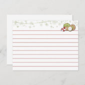 クリスマスクッキーレシピカード ポストカード (正面/裏面)