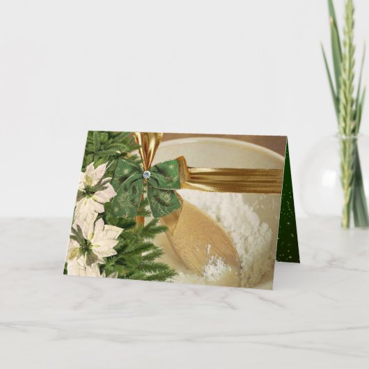 クリスマスクッキーレシピグリーティングカード カード (正面)