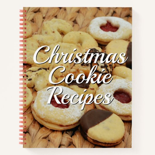 クリスマスクッキーレシピ ノートブック (正面)