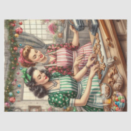 クリスマスクッキーヴィンテージホリデーベーキング 薄葉紙