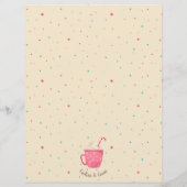 クリスマスクッキー交換かわいいパーティーチラシ (裏面)