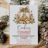 クリスマスクッキー交換の招待ホリデー調理師 招待状