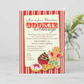 クリスマスクッキー交換の招待 招待状 (スタンド正面)