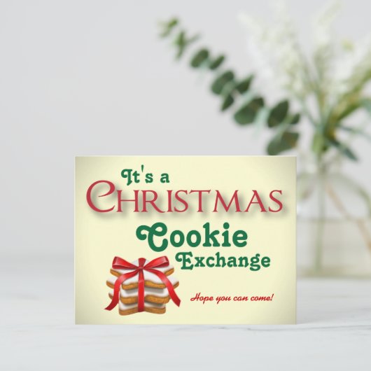 クリスマスクッキー交換はがき シーズンポストカード (スタンド正面)