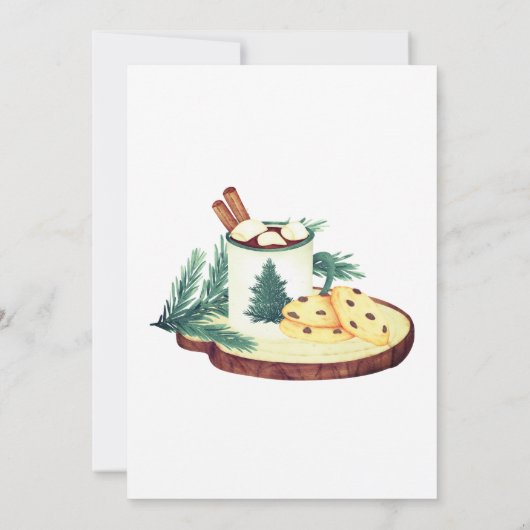 クリスマスクッキー交換ウィンターパーティー 招待状 (裏面)