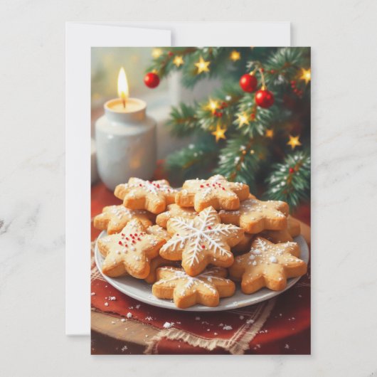 クリスマスクッキー交換カスタマイズ 招待状 (正面)
