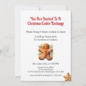 クリスマスクッキー交換カスタマイズ 招待状 (裏面)