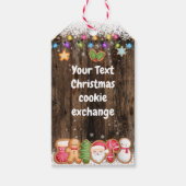 クリスマスクッキー交換カスタムラベル ギフトタグ (正面)