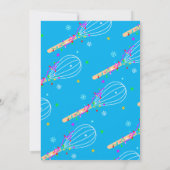 クリスマスクッキー交換カラフル休日 招待状 (裏面)