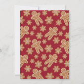 クリスマスクッキー交換ジンジャーブレッドブルゴーニュ 招待状 (裏面)