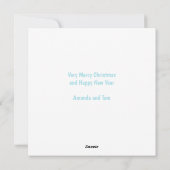 クリスマスクッキー交換ジンジャーブレッドブルー シーズンカード (裏面)