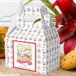 クリスマスクッキー交換パーソナライズされたボックス フェイバーボックス