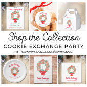 クリスマスクッキー交換パーティの招待状 インビテーションポストカード