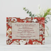 クリスマスクッキー交換パーティの招待状 招待状 (スタンド正面)