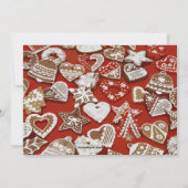 クリスマスクッキー交換パーティの招待状 招待状 (裏面)