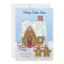 クリスマスクッキー交換パーティの招待状