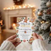 クリスマスクッキー交換パーティの招待状 招待状