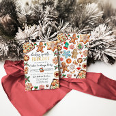 クリスマスクッキー交換パーティの招待状 招待状