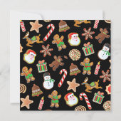 クリスマスクッキー交換パーティの招待状 招待状 (裏面)