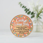 クリスマスクッキー交換パーティの招待状 招待状 (スタンド正面)