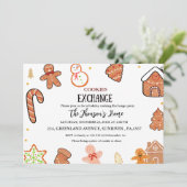 クリスマスクッキー交換パーティの招待状 案内状 (スタンド正面)