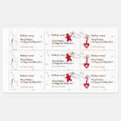 クリスマスクッキー交換パーティーありがとう ラベル (シート)