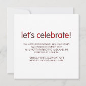 クリスマスクッキー交換パーティーの招待状 招待状 (裏面)