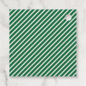 クリスマスクッキー交換パーティーフェスティバルグリーン フェイバータグ (裏面)