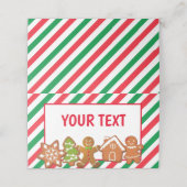 クリスマスクッキー交換パーティーフードテント プレイスカード (外部開封)