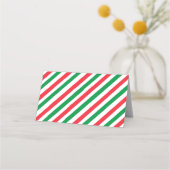 クリスマスクッキー交換パーティーフードテント プレイスカード (裏面)