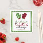 クリスマスクッキー交換パーティーホリデーオーブンミッツ スタンダードカクテルナプキン (インサイチュ)