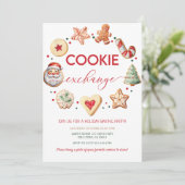 クリスマスクッキー交換パーティー 招待状 (スタンド正面)