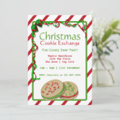 クリスマスクッキー交換パーティー 招待状 (スタンド正面)