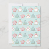 クリスマスクッキー交換パーティー 招待状 (裏面)