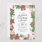 クリスマスクッキー交換パーティー 招待状 (正面)