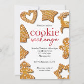 クリスマスクッキー交換パーティー 招待状 (正面)