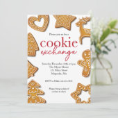 クリスマスクッキー交換パーティー 招待状 (スタンド正面)