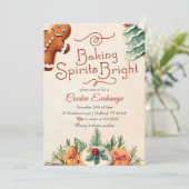 クリスマスクッキー交換ベーキングスピリッツ明るい 招待状 (スタンド正面)