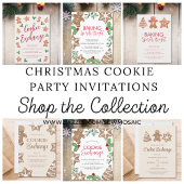 クリスマスクッキー交換ベーキングスピリッツ明るい 招待状
