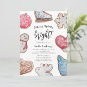 クリスマスクッキー交換ベーキングスピリッツ明るい 招待状 (スタンド正面)