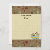 クリスマスクッキー交換会のホリデー招待状 招待状 (裏面)