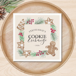 クリスマスクッキー交換会パーティー スタンダードカクテルナプキン