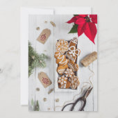 クリスマスクッキー交換会楽しいジンジャーブレッド 招待状 (裏面)