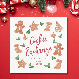 クリスマスクッキー交換会 スタンダードカクテルナプキン